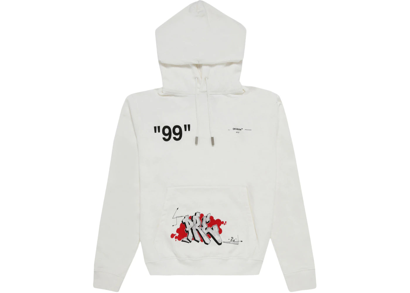 OFF-WHITE Dondi White Bus Graffiti Hoodie White/Multicolor