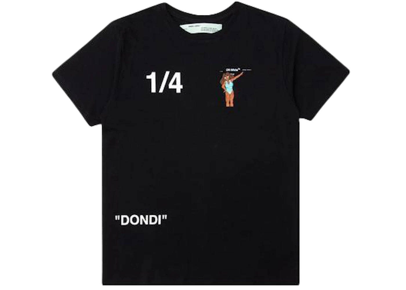 OFF-WHITE Dondi White Woman T-shirt Black/Multicolor