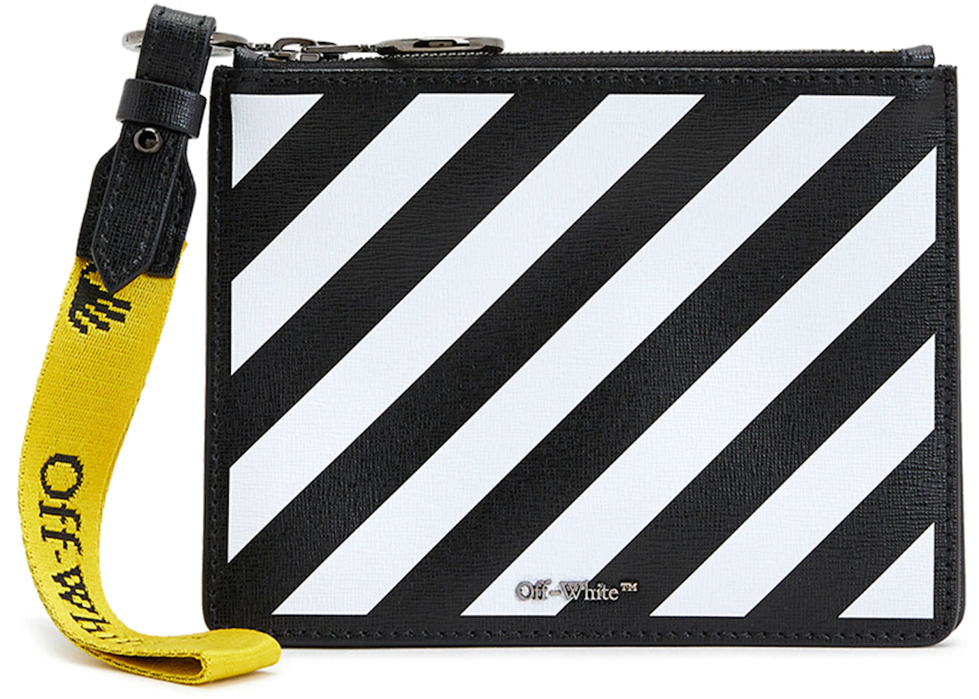 OFF-WHITE Double Flap FW20 Wristlet Black/White