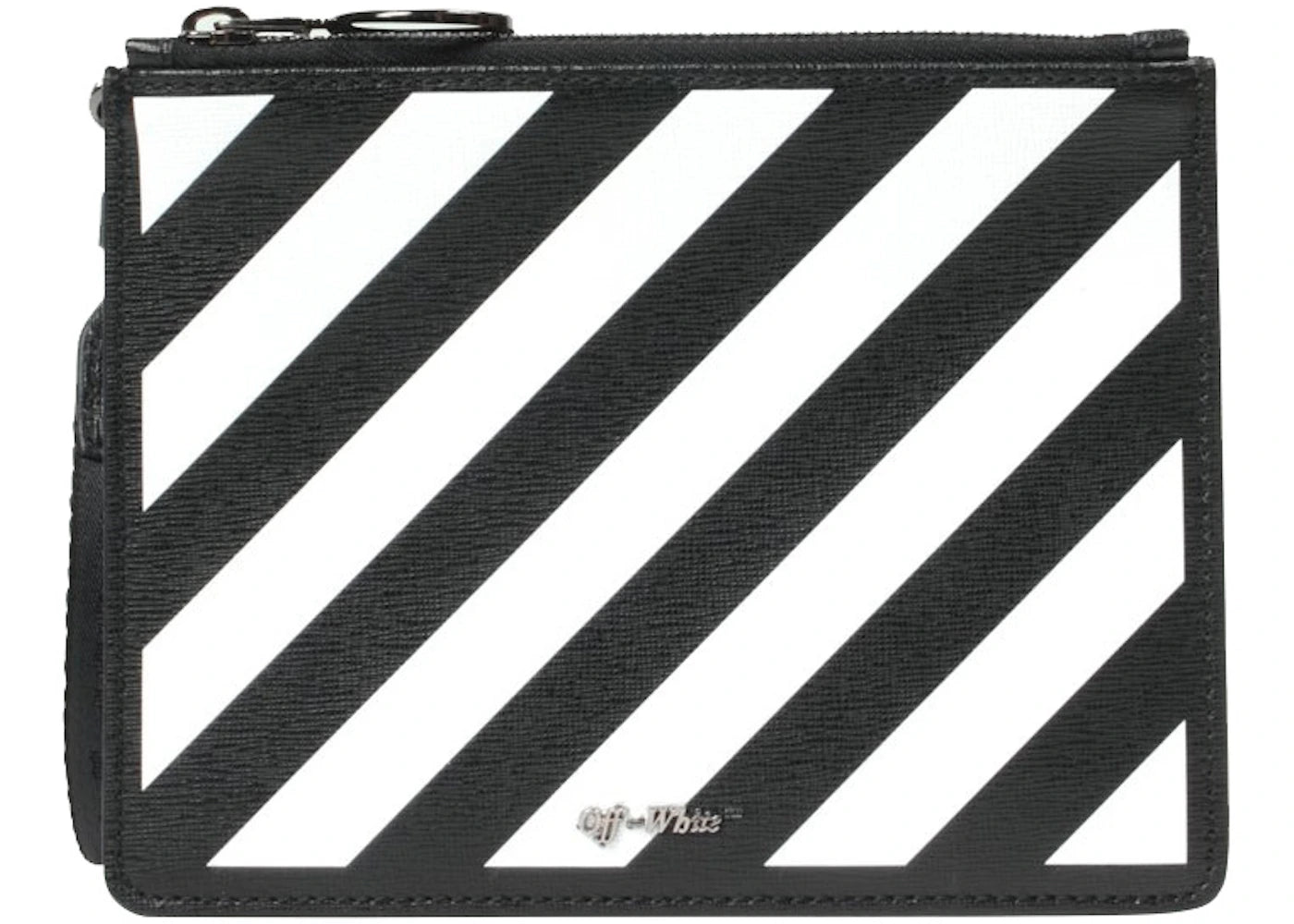 OFF-WHITE Double Pouch Diag Black White