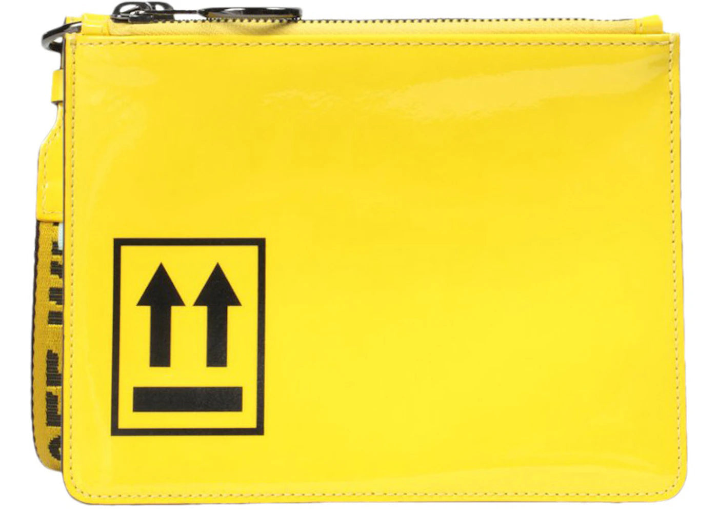 OFF-WHITE Double Pouch Patent Yellow Black