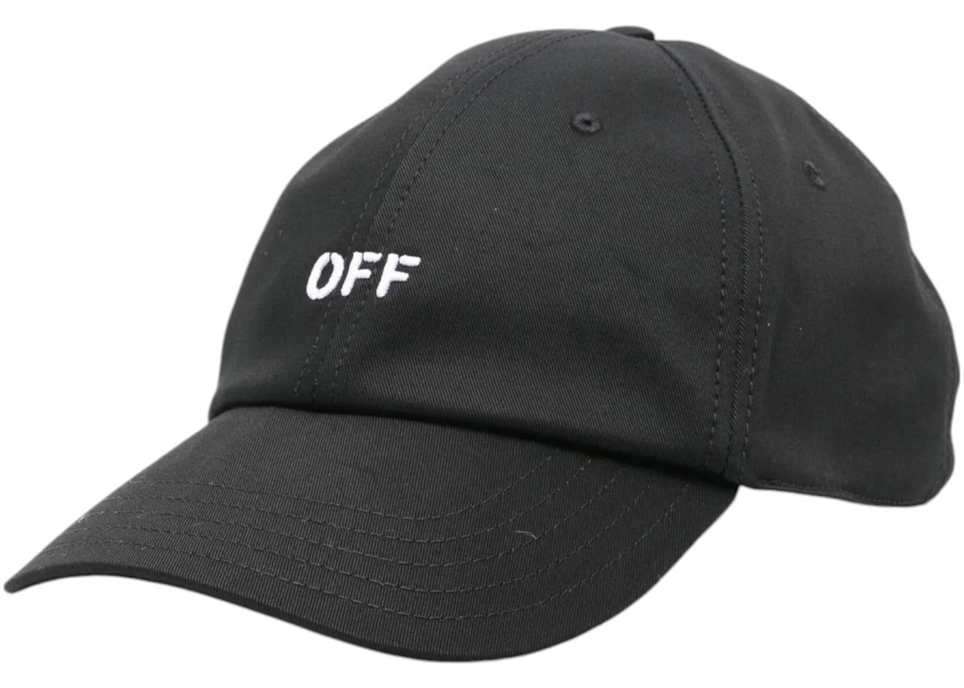 OFF-WHITE Drill Off Stamp Baseball Cap Black/White