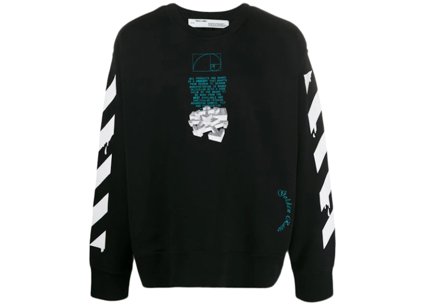 OFF-WHITE Dripping Arrows Incompiuto Sweatshirt Black