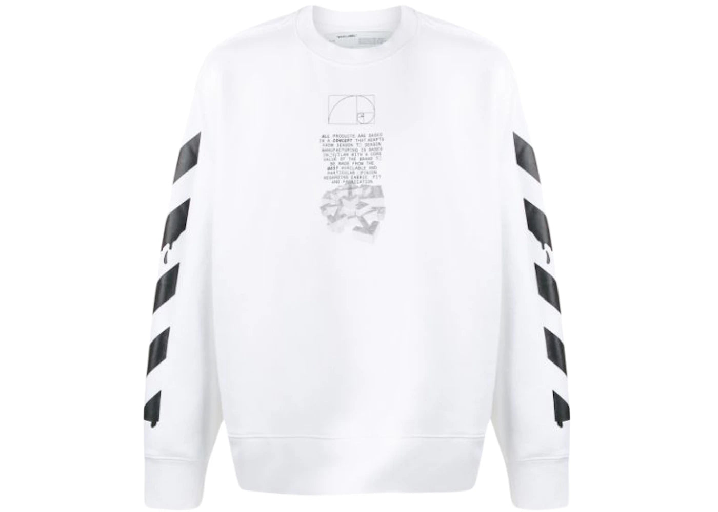 OFF-WHITE Dripping Arrows Incompiuto Sweatshirt White