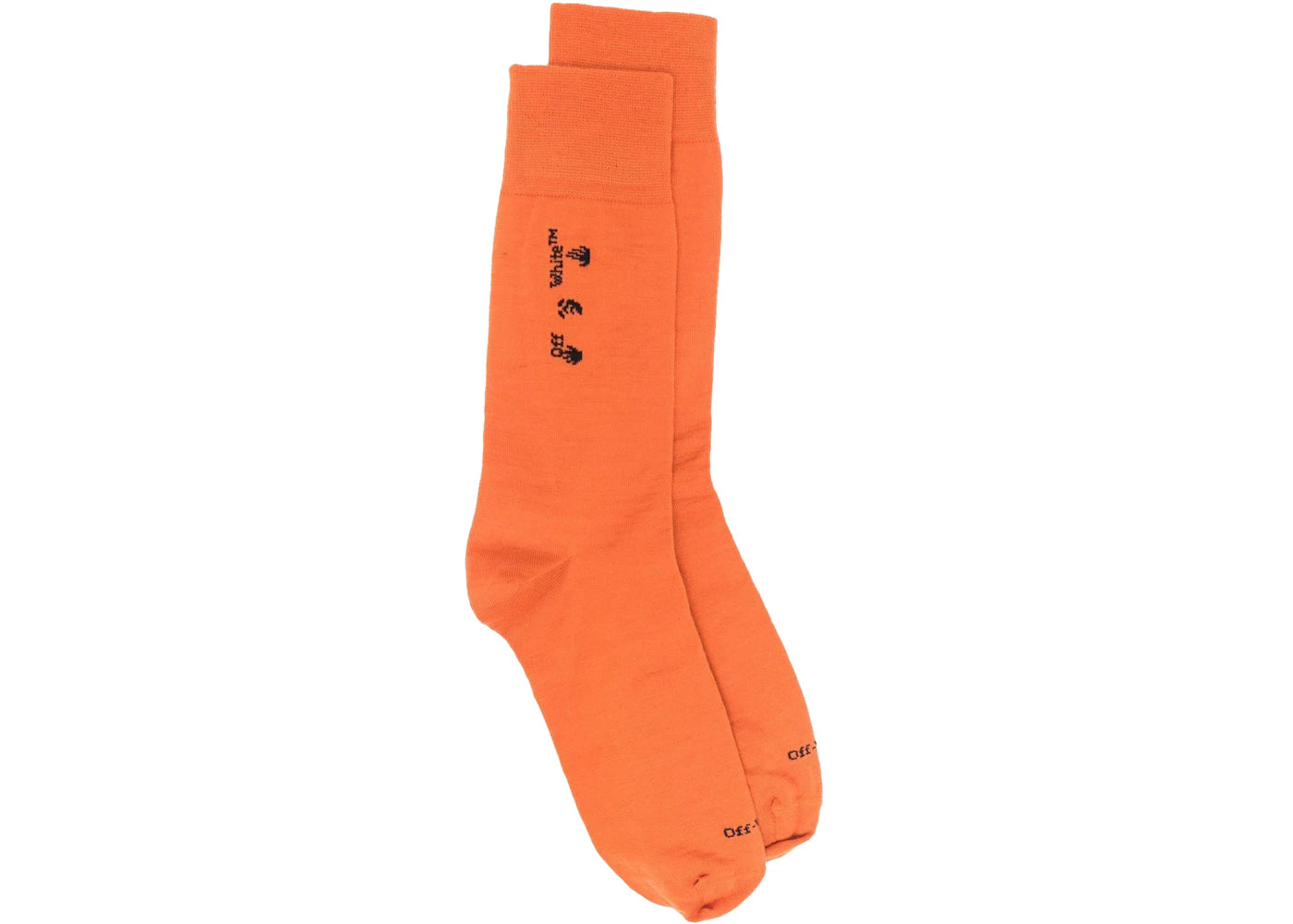 OFF-WHITE Drowning Man Logo Socks Orange Black