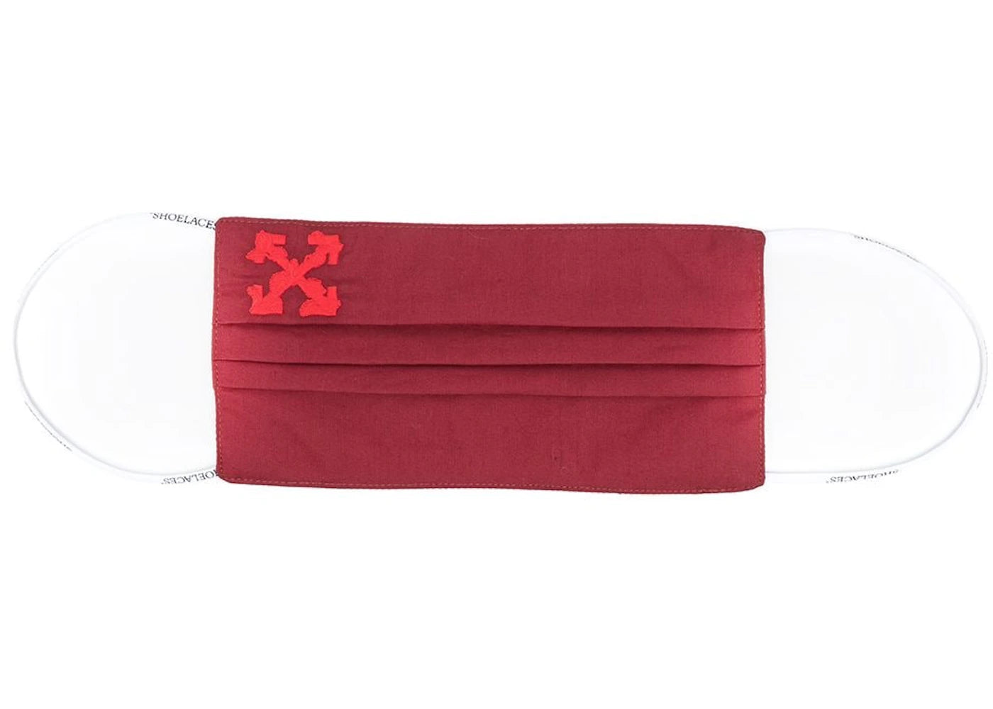 OFF-WHITE Embroidered Arrows Mask/Bag Bordeaux Red