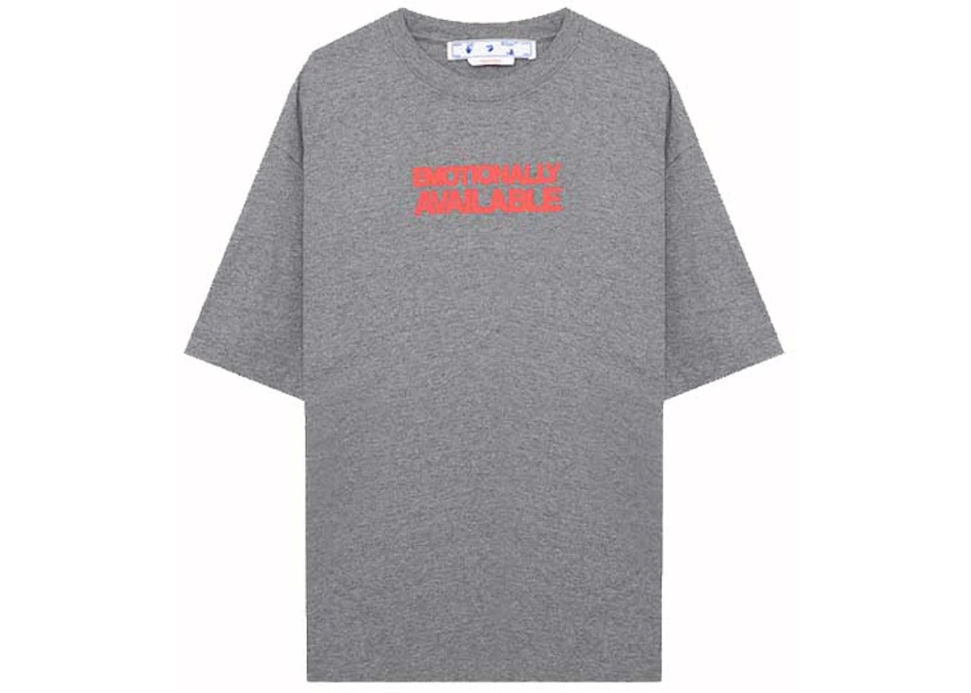 OFF-WHITE Emotion Arrow Over Skate S/S T-shirt Melange Grey