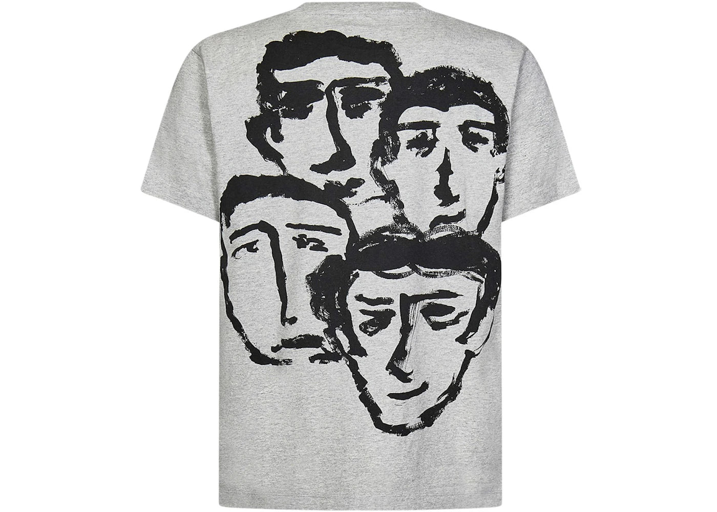 OFF-WHITE Faces Slim Fit Tee Grey