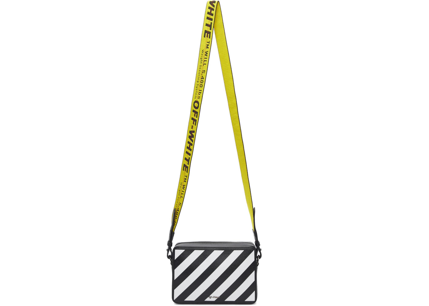 OFF-WHITE Fannypack Diag Black White Yellow