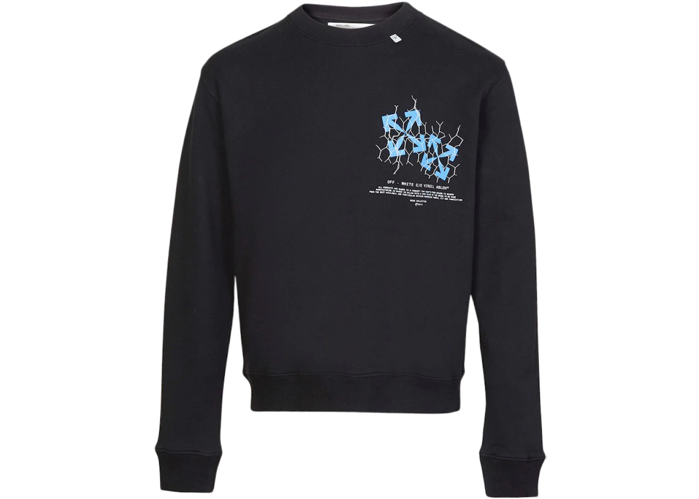 OFF-WHITE Fence Arrows Sweatshirt Black/Blue