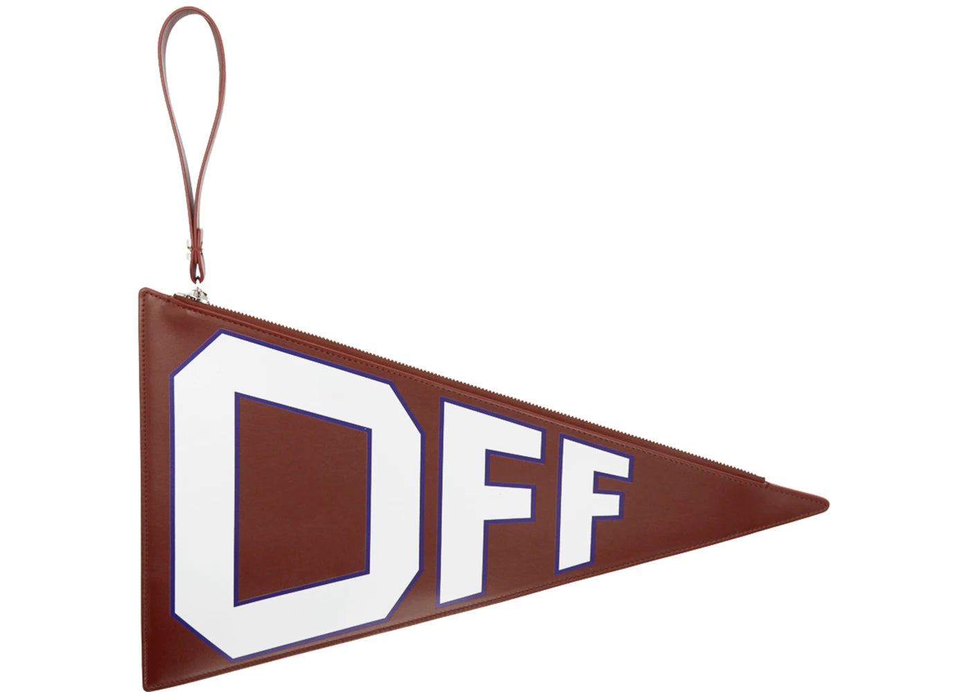 OFF-WHITE Flag Pouch Burgundy