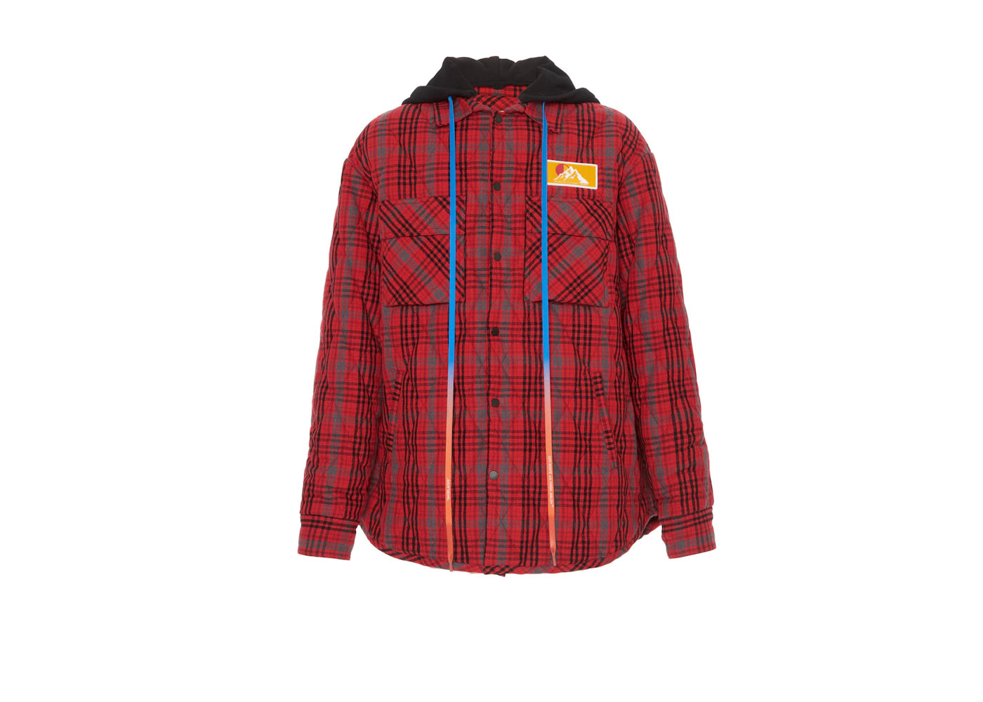 OFF-WHITE Flannel Jacket Red/Black