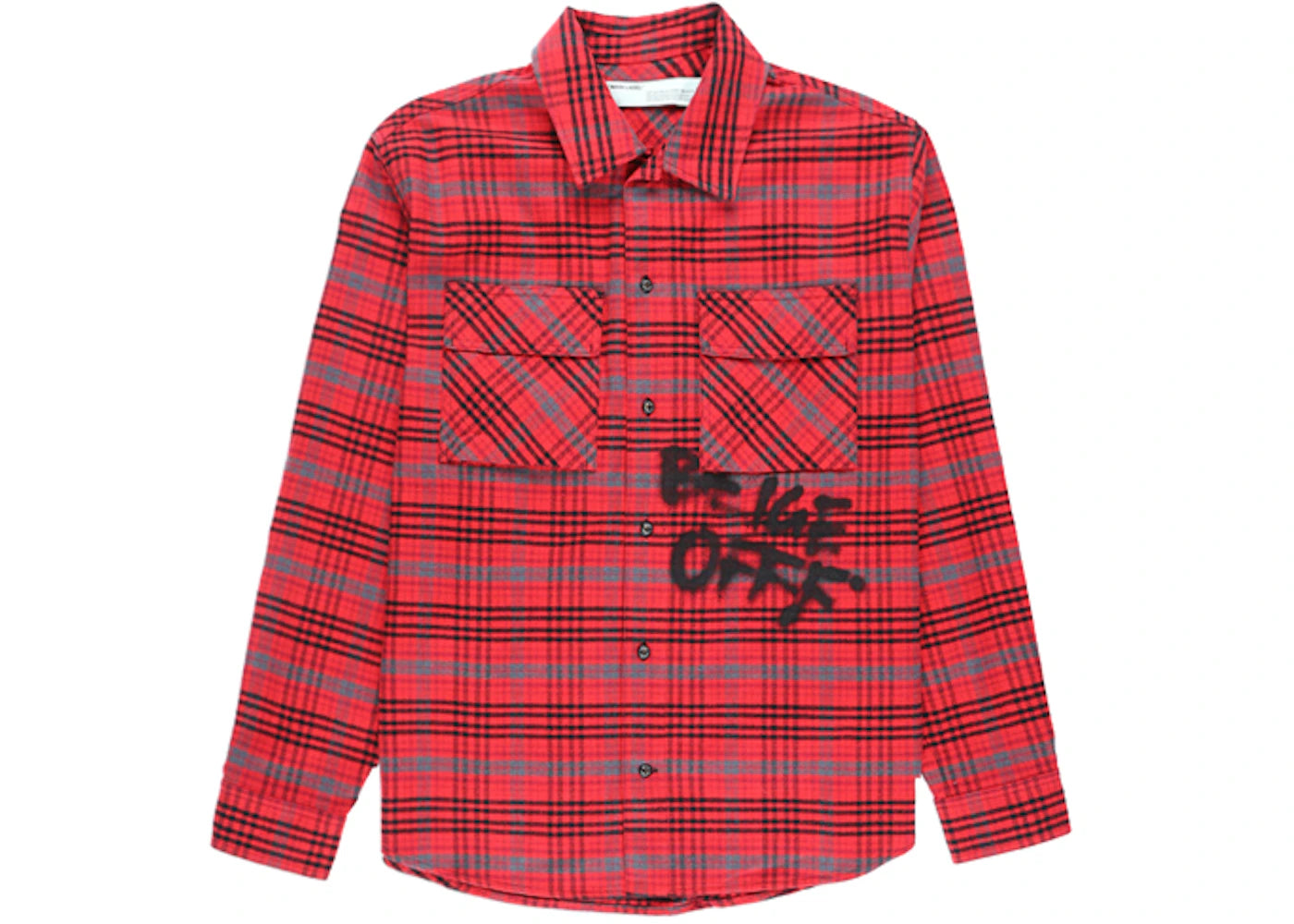 OFF-WHITE Flannel Shirt Red/Black