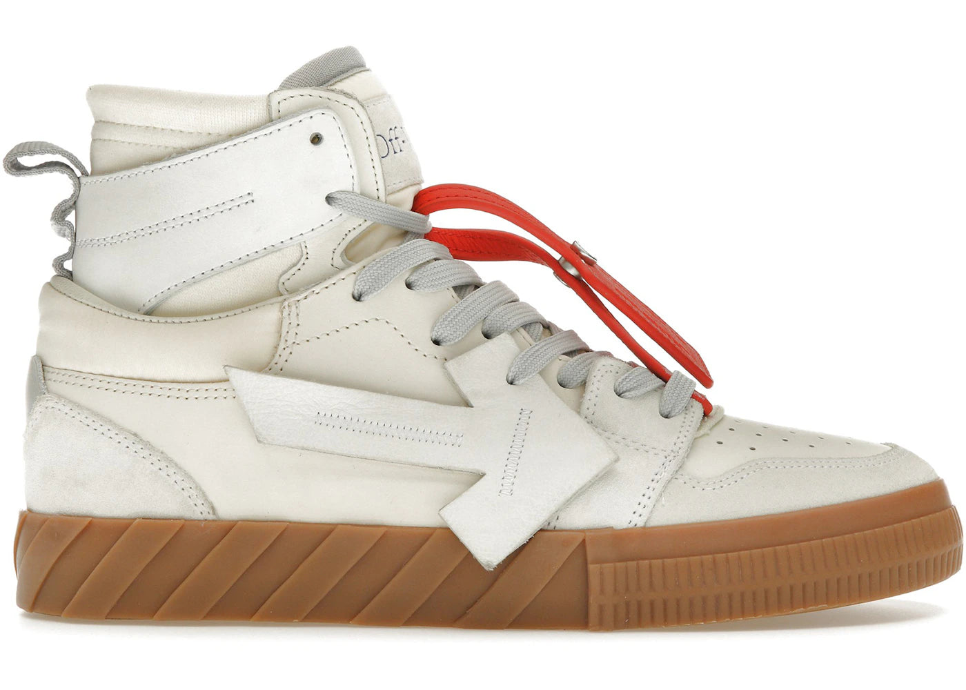 OFF-WHITE Floating Arrow High Top Vulc White Cream