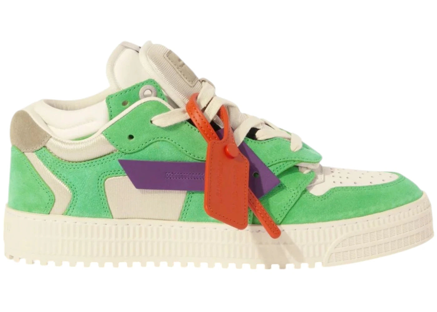 OFF-WHITE Floating Arrow Low Neon Green Purple – Side Kicks
