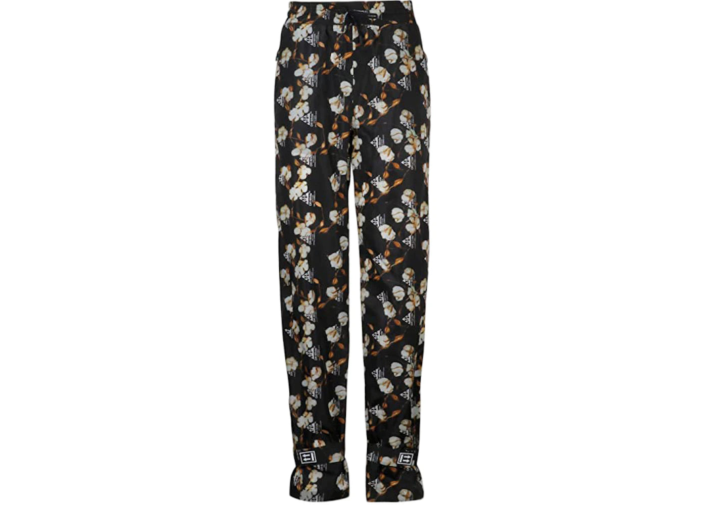 OFF-WHITE Floral Print Track Pants Black