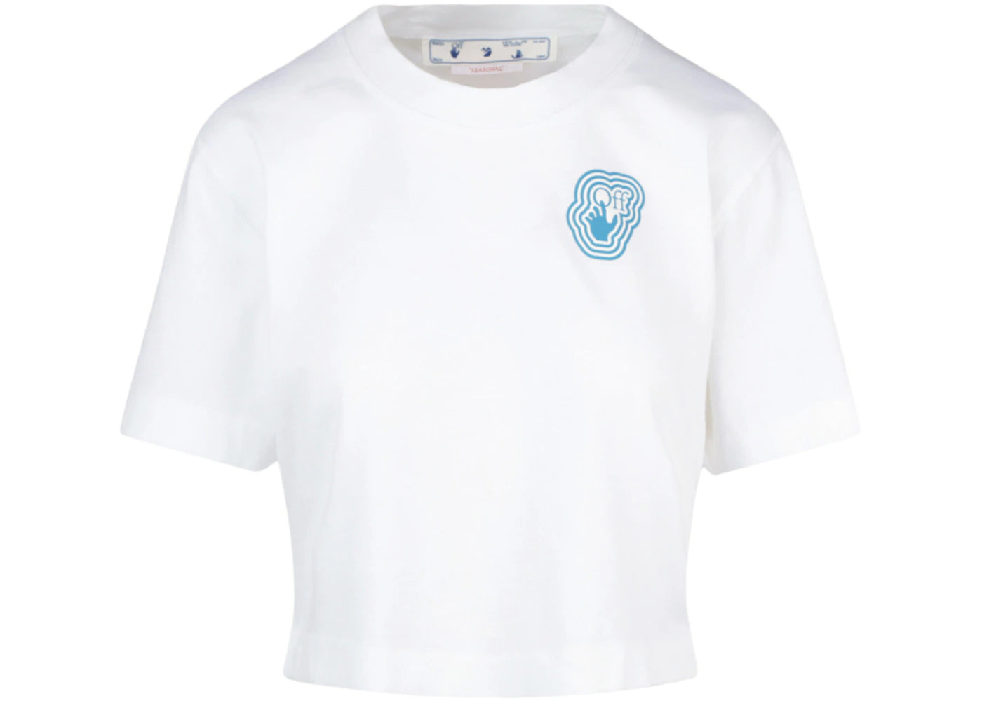 OFF-WHITE Fluo Swimming Man Crop Top White