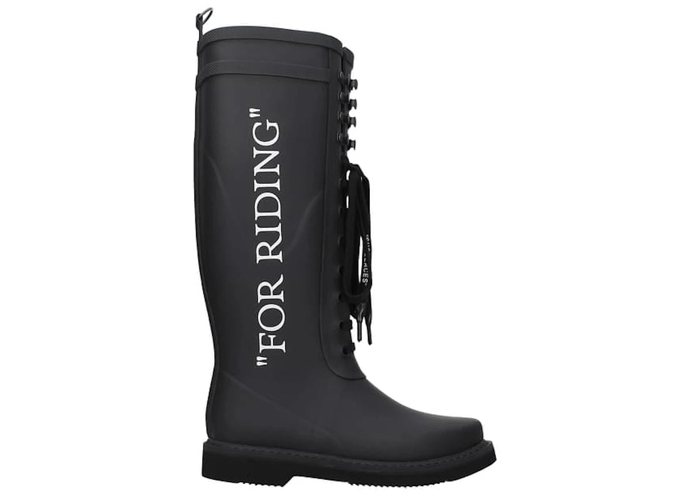 OFF-WHITE "For Riding" Rain Boots Black (Women's)