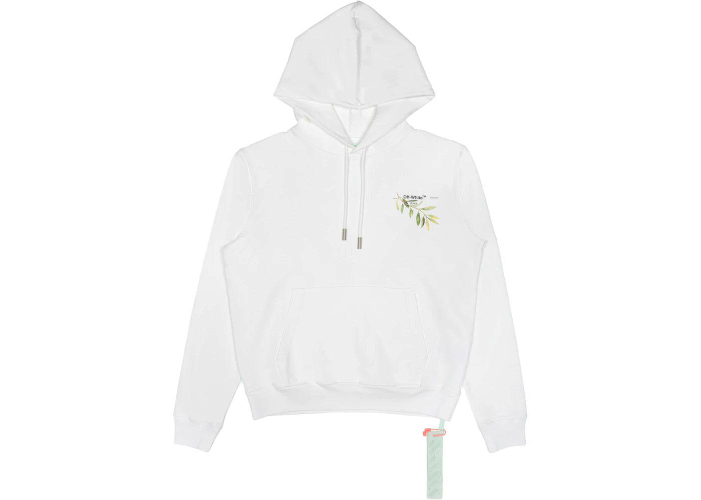 OFF-WHITE Gente Roma Graphic Leaf Hoodie White/Multicolor