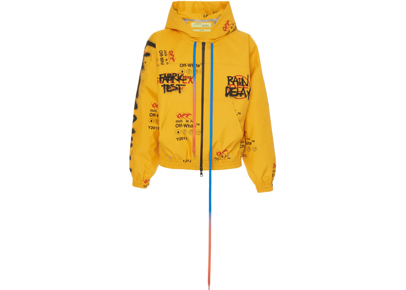 OFF-WHITE Goretex Graffiti Hoodie Yellow/Multicolor