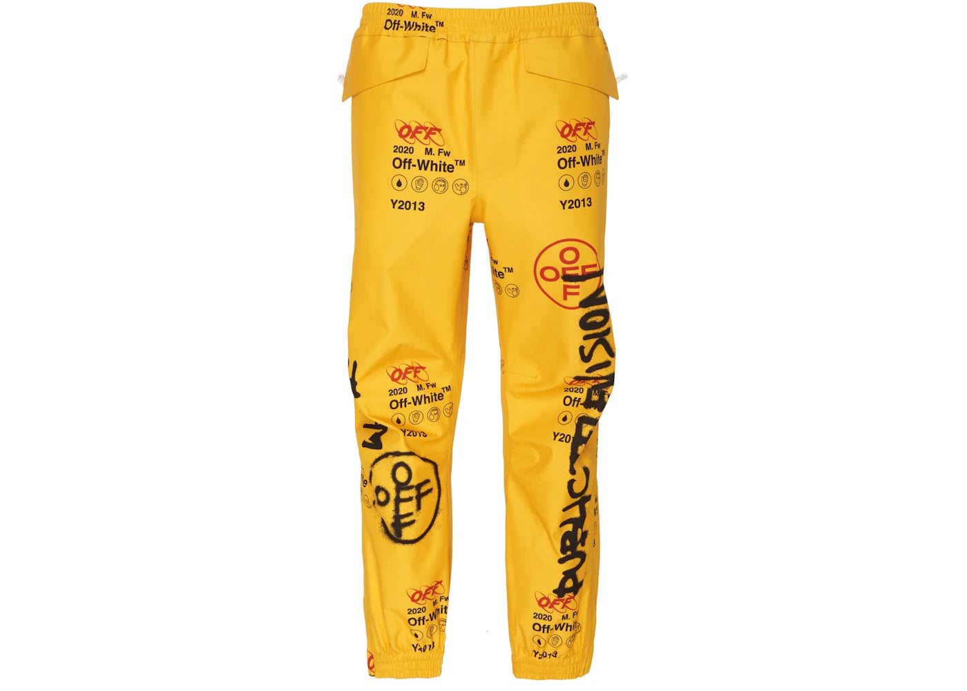 OFF-WHITE Goretex Graffiti Pants Yellow/Multicolor