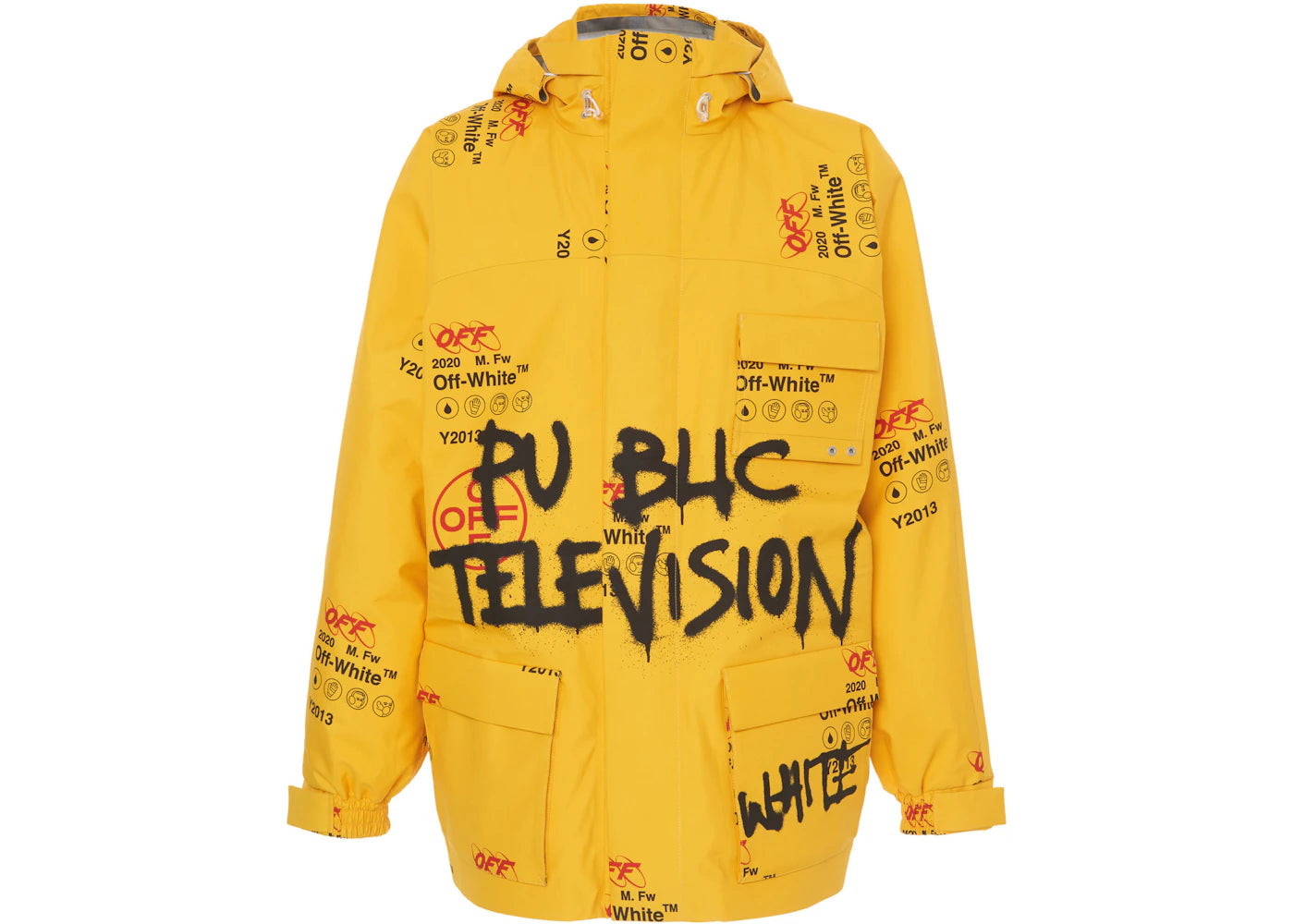 OFF-WHITE Goretex Ski Jacket Yellow/Black/Red