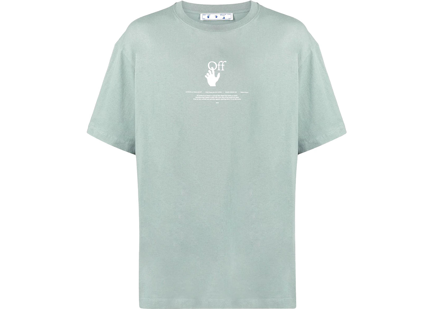 OFF-WHITE Graff S/S Over Tee Jade Green