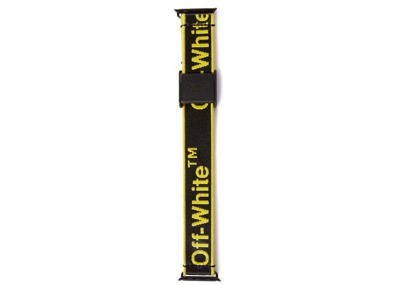 OFF-WHITE Graphic Belt Watch Band 45 Black/Yellow