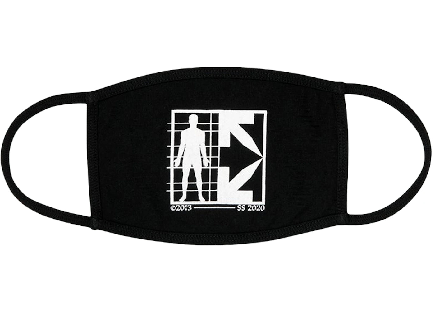 OFF-WHITE Half Arrows Face Mask Black/White