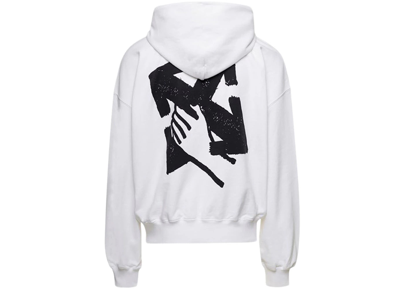 OFF-WHITE Hand Arrow Boxy Hoodie White/Black