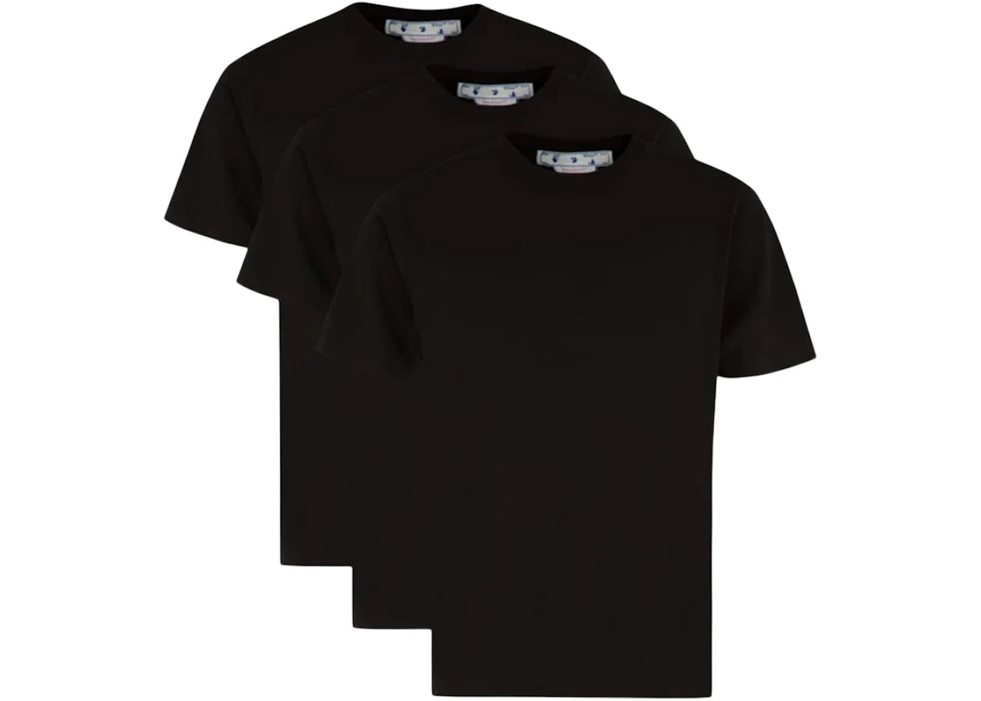 OFF-WHITE Hand Logo Slim Fit Tees (Tripack) Black