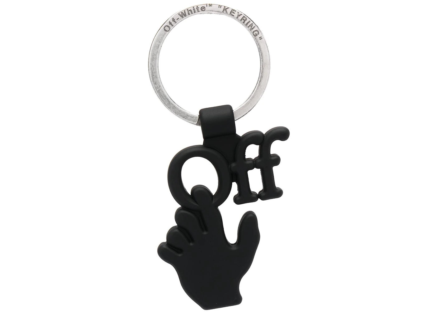 OFF-WHITE Hand Off Keychain Black