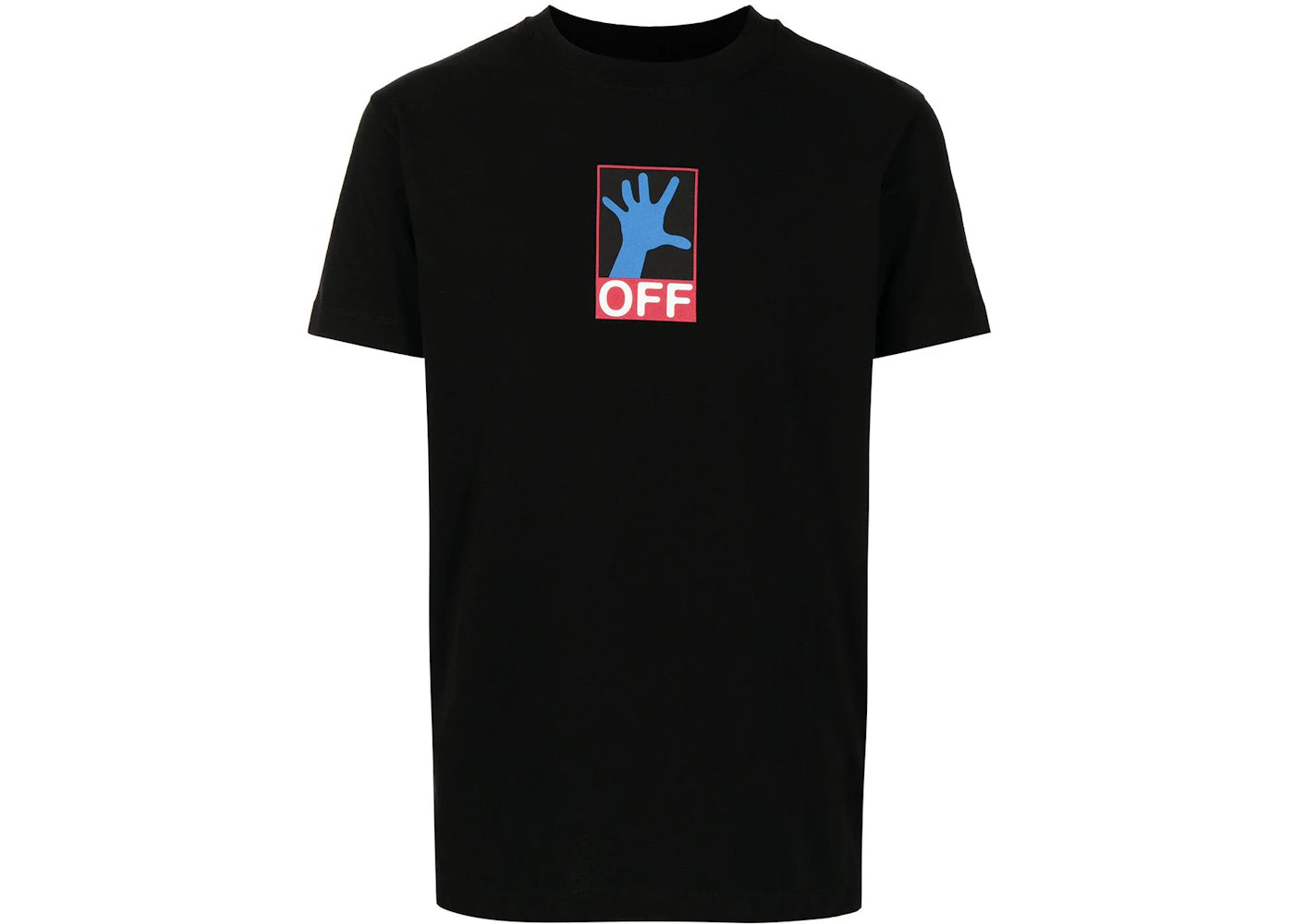 OFF-WHITE Hand Off Swimming Man T-shirt Black/Blue