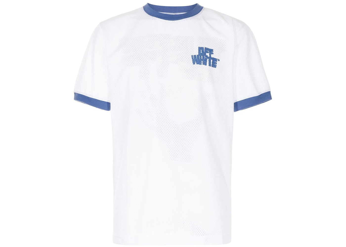 OFF-WHITE Hand Offf Blue Trim Jersey White