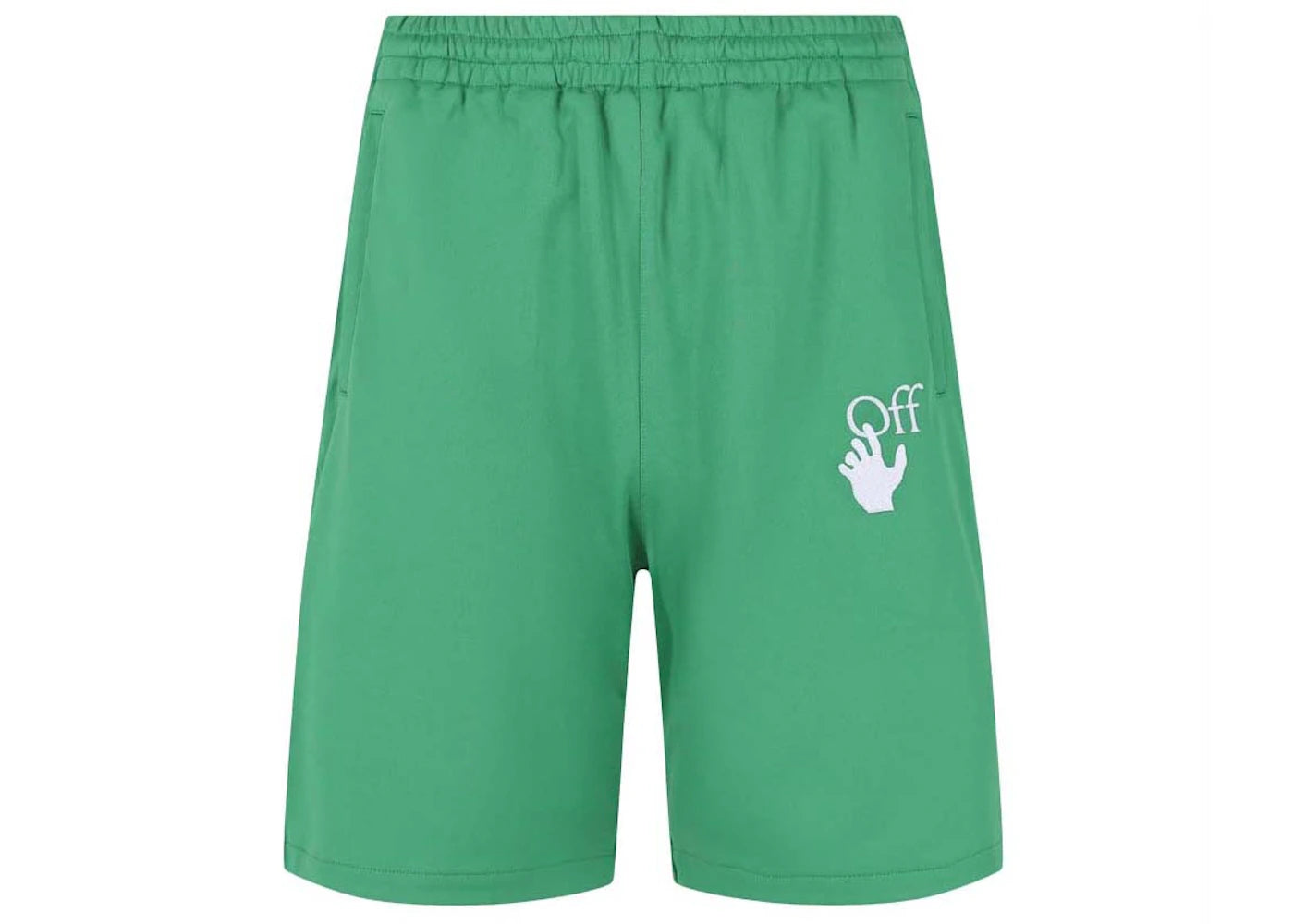 OFF-WHITE Hands Off Skate Track Shorts Green