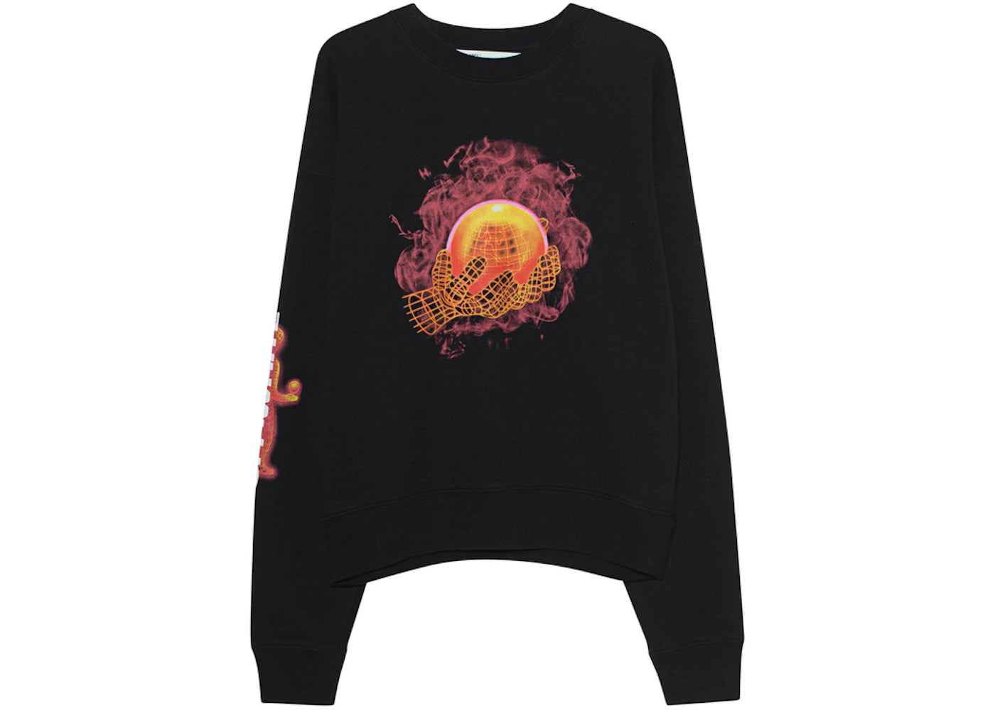 OFF-WHITE Hands and Planet Sweatshirt Black/Multicolor