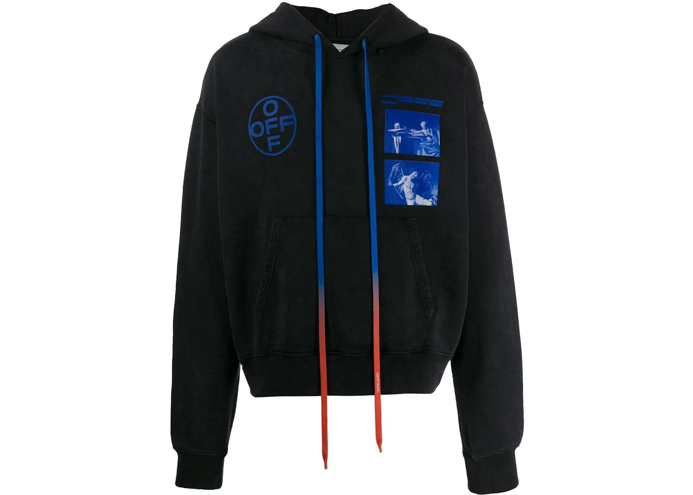 OFF-WHITE Hardcore Caravaggio Hoodie Black/Blue