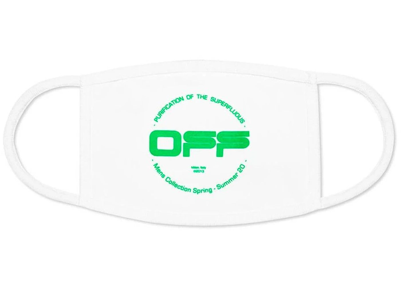 OFF-WHITE Harry The Bunny Face Mask White/Brilliant Green