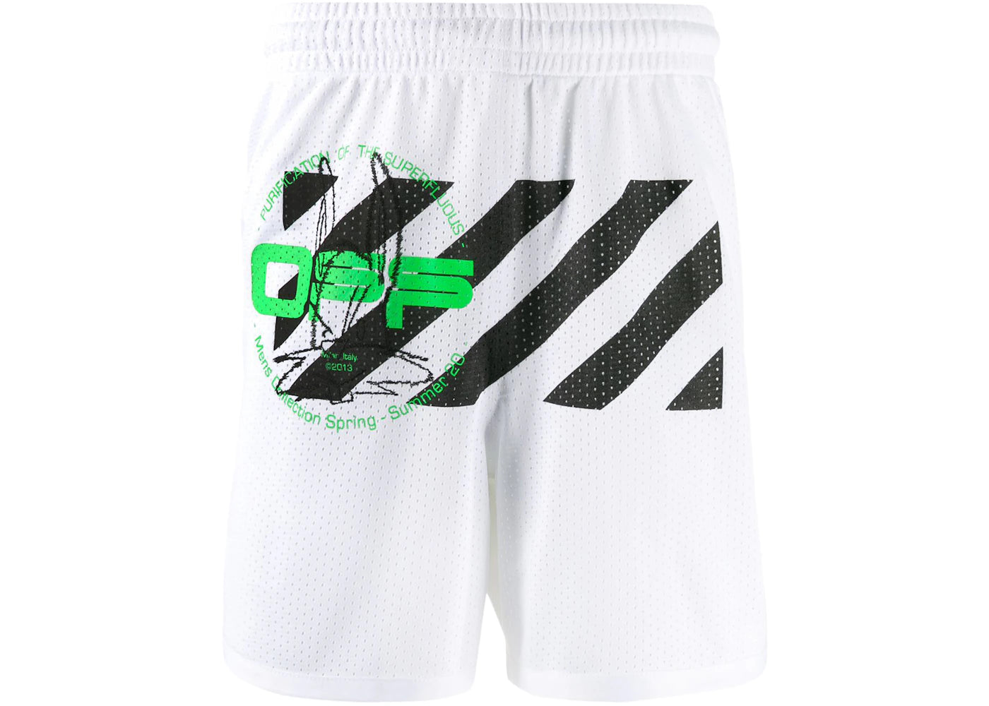 OFF-WHITE Harry The Bunny Mesh Shorts White/Multicolor