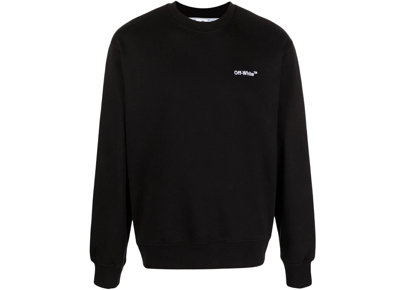 OFF-WHITE Helvetica Logo-Print Sweatshirt Black