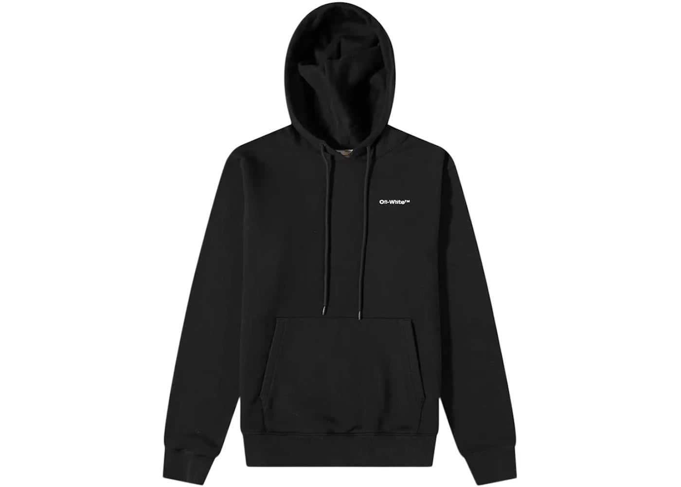 OFF-WHITE Helvetica Slim Hoodie Black