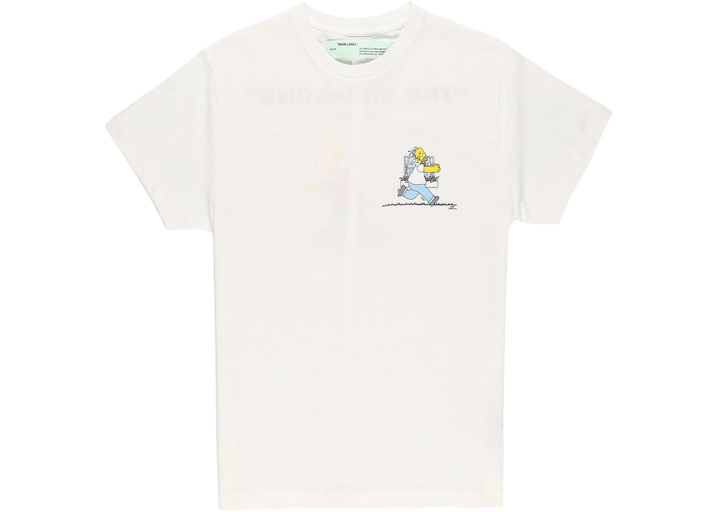 OFF-WHITE Homer and Bart Simpson T-shirt White/Multicolor