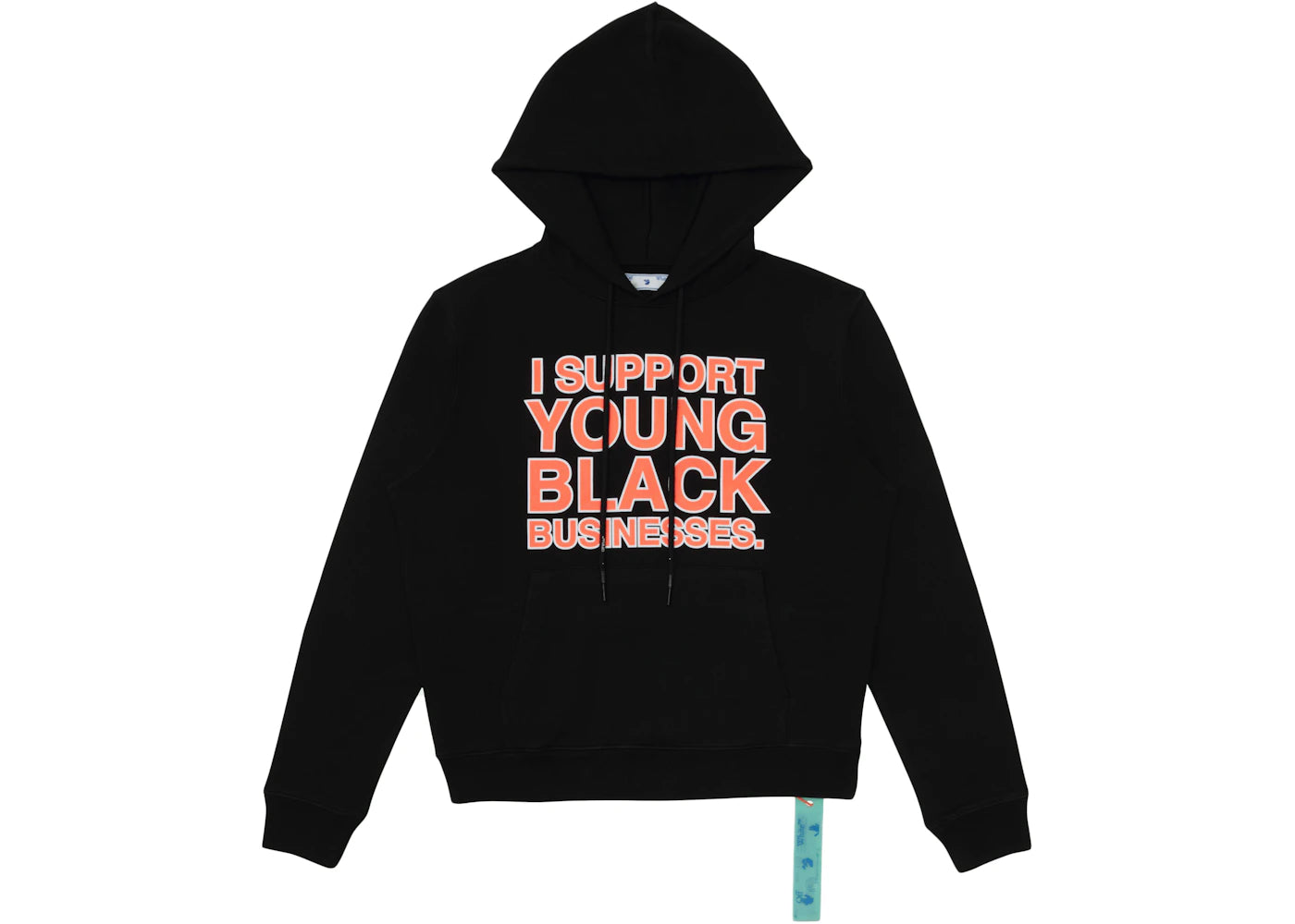 OFF-WHITE "I Support Young Black Business." ISYBB Hoodie Black