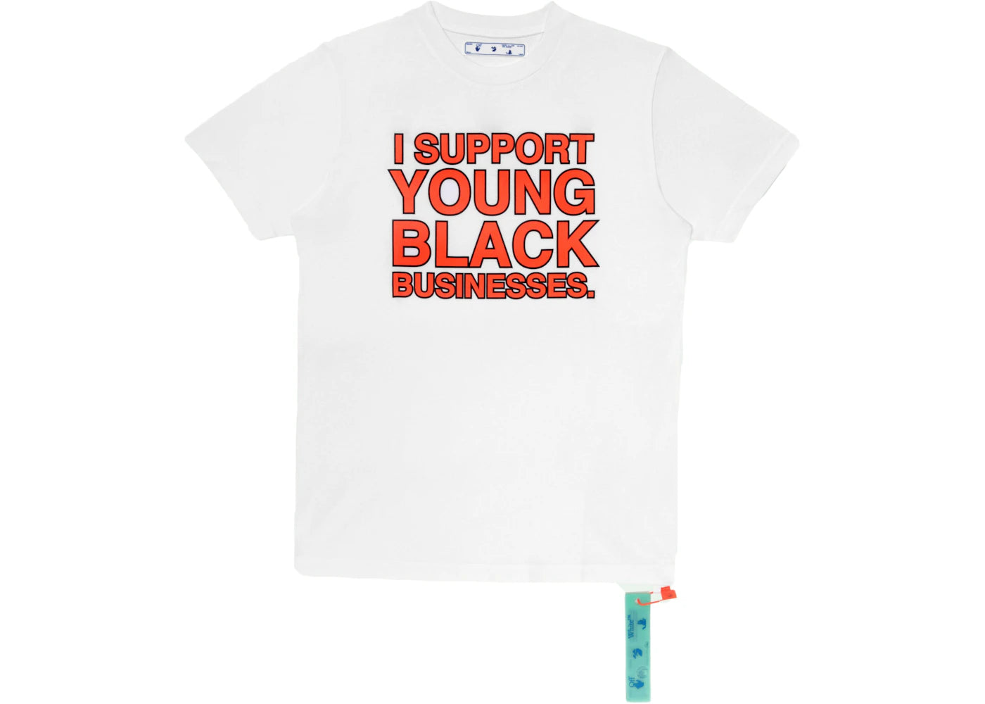 OFF-WHITE "I Support Young Black Business." ISYBB T-shirt White