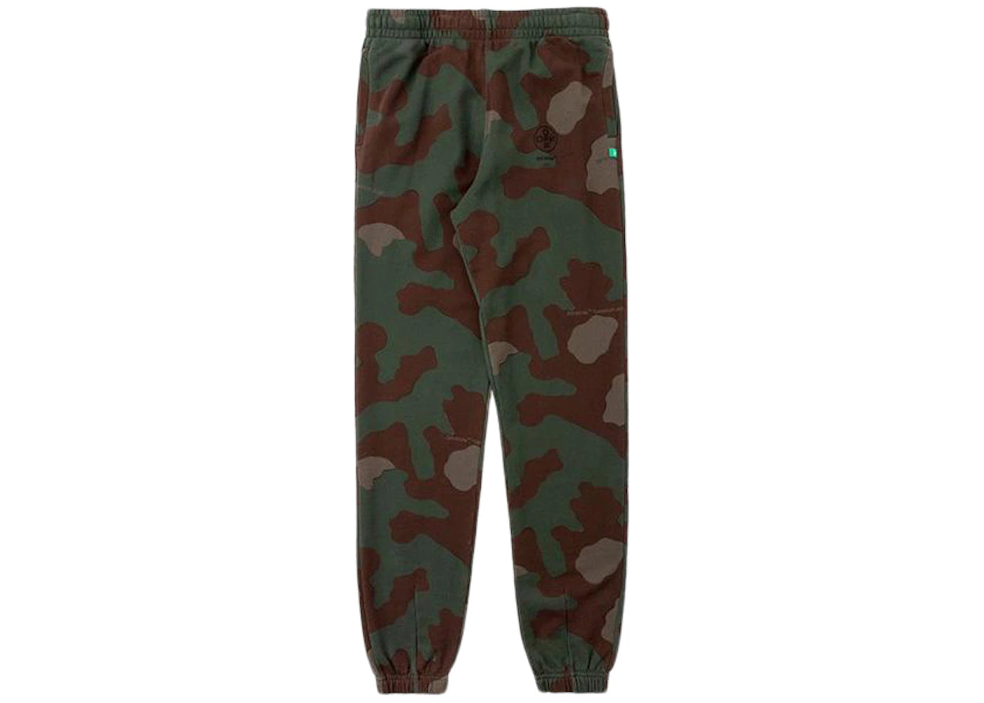 OFF-WHITE Impressionism Back Print Sweatpants Camo/Green