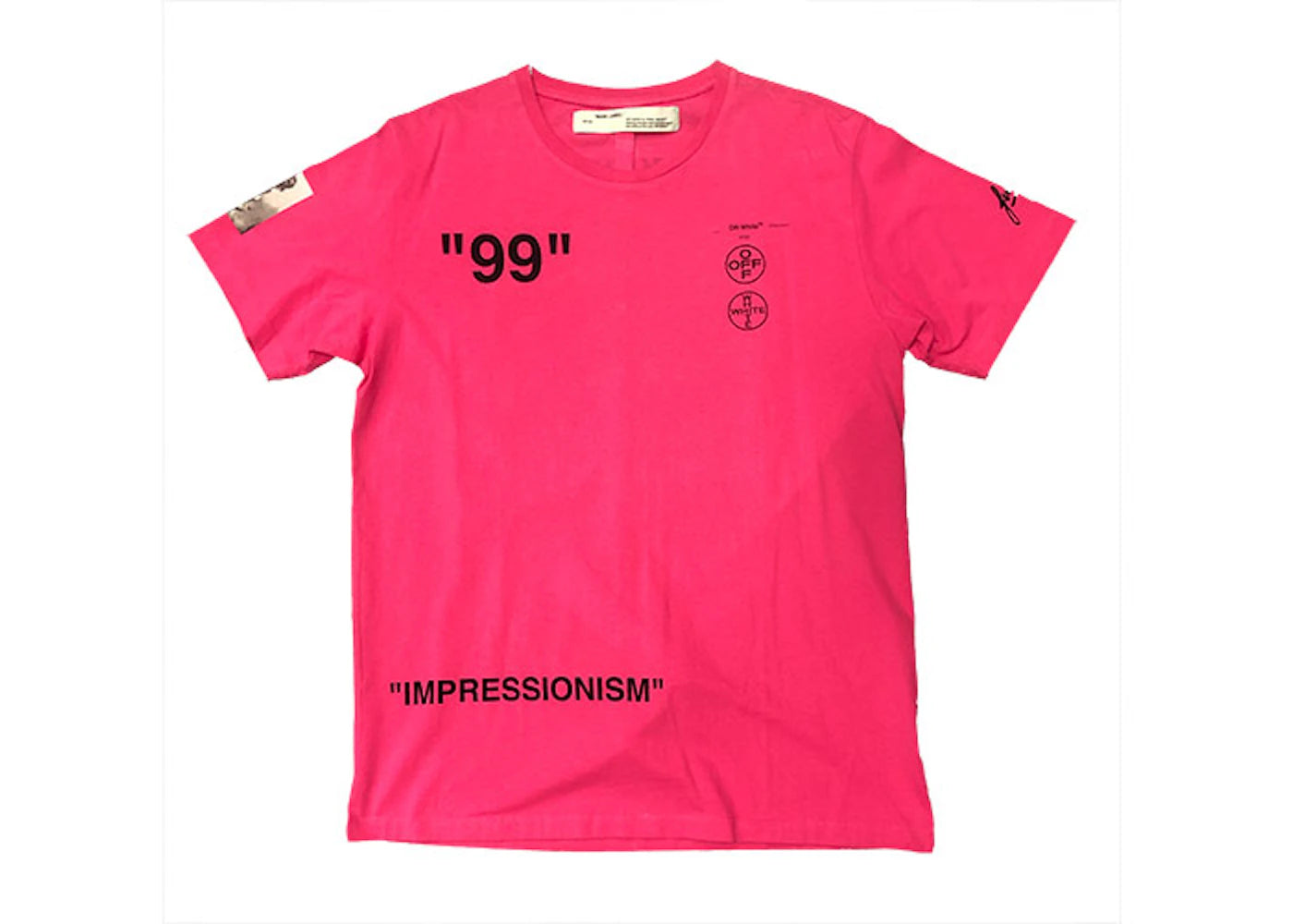 OFF-WHITE Impressionism Boat Tee Pink