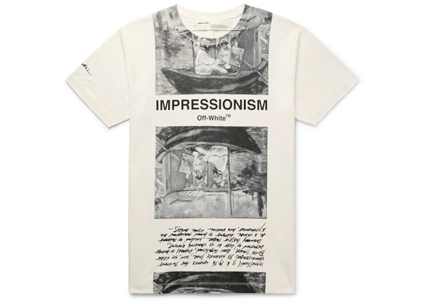 OFF-WHITE Impressionism' Graphic Print T-Shirt Off-White/Tonal Grey