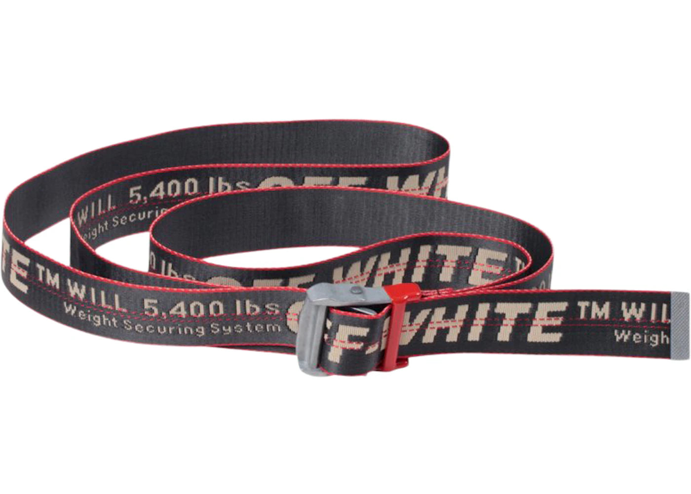 OFF-WHITE Industrial Belt Anthracite/Red