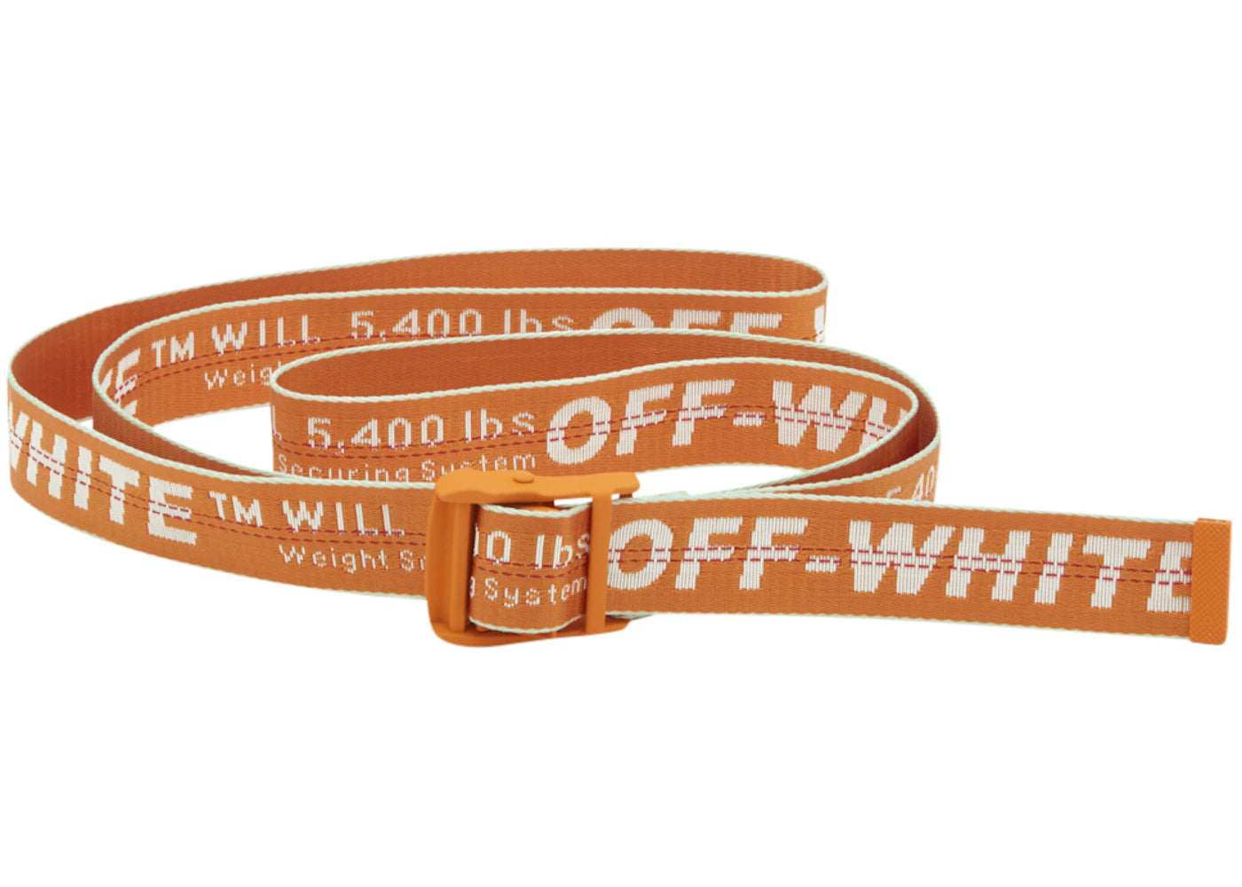 OFF-WHITE Industrial Belt (SS19) Orange/White