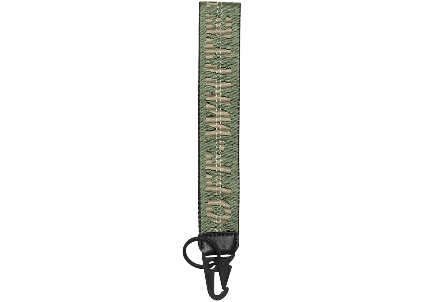 OFF-WHITE Industrial Keychain (SS19) Military Green/Brown